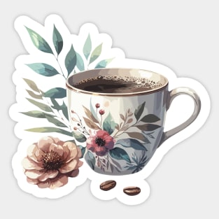 A Cup Of Coffee Sticker